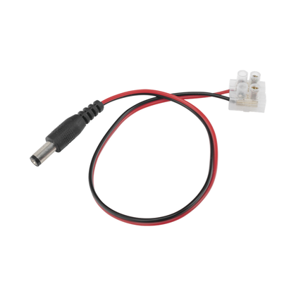 Cable de Alimentación con Conector Macho a Bloque de Terminal Atornillable / Calibre 18 AWG / Longitud 28.5 cm / Ideal para alimentacion de Cámaras, EPCOM DC-CORD1