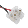 Cable de Alimentación con Conector Macho a Bloque de Terminal Atornillable / Calibre 18 AWG / Longitud 28.5 cm / Ideal para alimentacion de Cámaras, EPCOM DC-CORD1