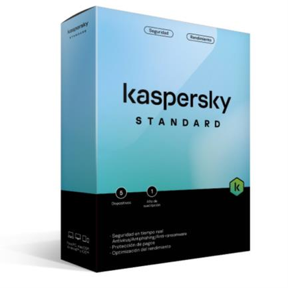Licencia Antivirus Standard, 1 Año, 5 Dispositivos, KASPERSKY KL1041Z5EFS-22