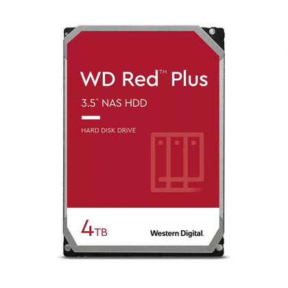 Disco Duro Interno WD Red Plus NAS, Capacidad 4TB (4,000GB), F. F. 3.5