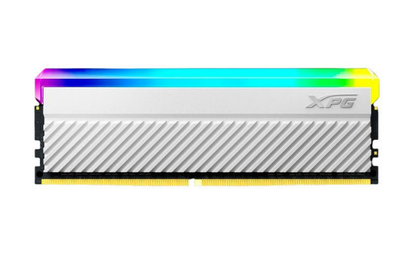 Memoria RAM XPG Spectrix D45G RGB, 16GB, DDR4, 3200Mhz, PC4-28800, CL19, Color Blanco, XMP, ADATA AX4U320016G16A-CWHD45G