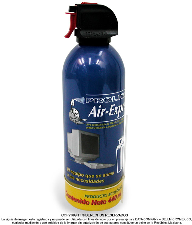 Removedor de Polvo (Aire Comprimido), Contenido 440 Mililitros, Modelo Air-Express PROLICOM PROL-01
