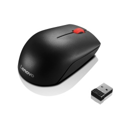 Ratón (Mouse) Óptico Essential Compact,  Inalámbrico, 1000 DPI, Color Negro, USB, LENOVO 4Y50R20864