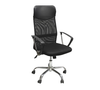 Silla de Oficina, Ejecutiva, Giratoria, Respaldo de Malla Negra, Base Metálica, CHASER CH-CORESBLACK