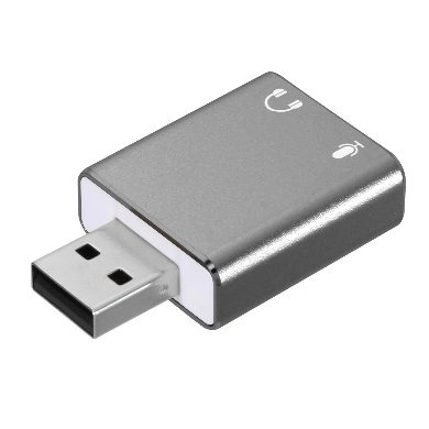 Tarjeta de Sonido Externa USB a Audio 7.1, con salida de sonido Estéreo y entrada de Micrófono (3.5mm), BROBOTIX 263571