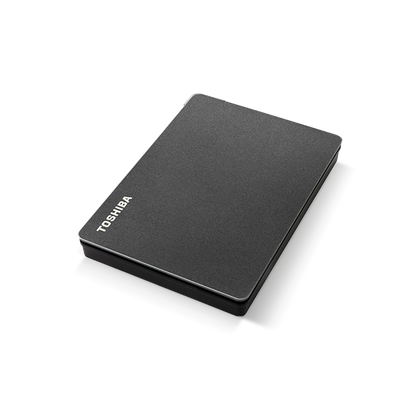 Disco Duro Externo Canvio Gaming, Capacidad 2TB (2,000GB), USB 3.2, para Mac/PC/PlayStation/Xbox, Color Negro, TOSHIBA HDTX120XK3AA