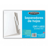 Separadores Blancos para Carpeta 2 y 3 Arillos, 5 Divisiones, ACCO P2188