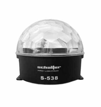 Lámpara LED (Disco Crystal Ball), RGB, Potencia 25W, Color Negro, SHCALTER S-538