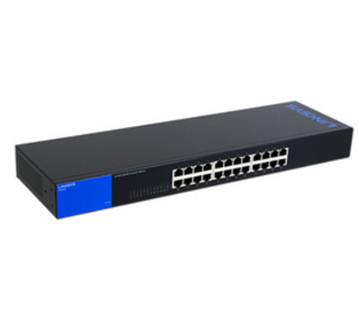 Switch para Rack, 24 Puertos RJ45 10/100/1000Mbps, No Administrable, Plug and Play, Chasis Metálico, LINKSYS SE3024