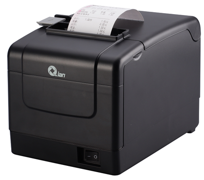 Impresora de Tickets (Mini Printer) Térmica, 203 x 203DPI, USB, Serial, Bluetooth, RJ45, Color Negro, QIAN QTP-BTWF-01