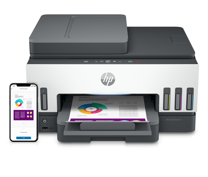 Impresora Multifuncional de Inyección de Tinta a Color, Smart Tank 790, Impresora, Copiadora, Escáner y Fax, Wi-Fi, Ethernet, USB, HP 4WF66A#AKY