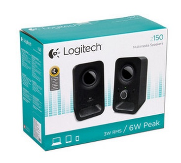 Altavoces 2.0 LOGITECH Z150 negro (PC - 3 W - Control de volumen)