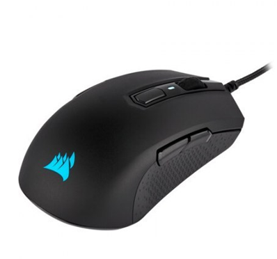 Ratón (Mouse) Gamer Óptico M55 RGB Pro, Alámbrico, USB, Hasta 12,400 DPI, 8 Botones, Iluminación RGB, Color Negro, CORSAIR CH-9308011-NA