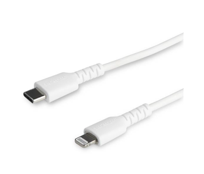Cable de Datos USB-C - Lightning (M-M), Longitud 1.0 Metros, Color Blanco, Certificado MFi de Apple, STARTECH RUSBCLTMM1MW