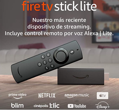 Reproductor de Streaming HD,  FIRE TV STICK LITE, con Control Re –  PCDomino