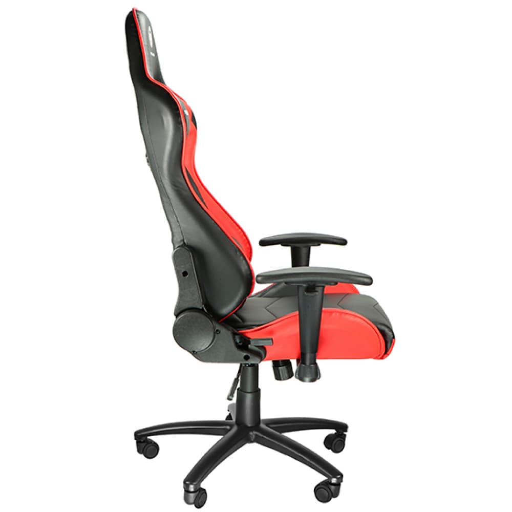 Silla Gamer Modelo THRÓNOS, Reclinable, C/ Soporte Cervical y Lumbar, Descansabrazos 2D, Color Negro / Rojo, Max. 120 Kg, PRIMUS PCH-102RD
