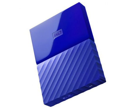 Disco Duro Externo My Passport, Capacidad 2TB (2,000GB), Interfaz USB 3.0, Color Azul, WESTERN DIGITAL WDBYFT0020BBL-WESN