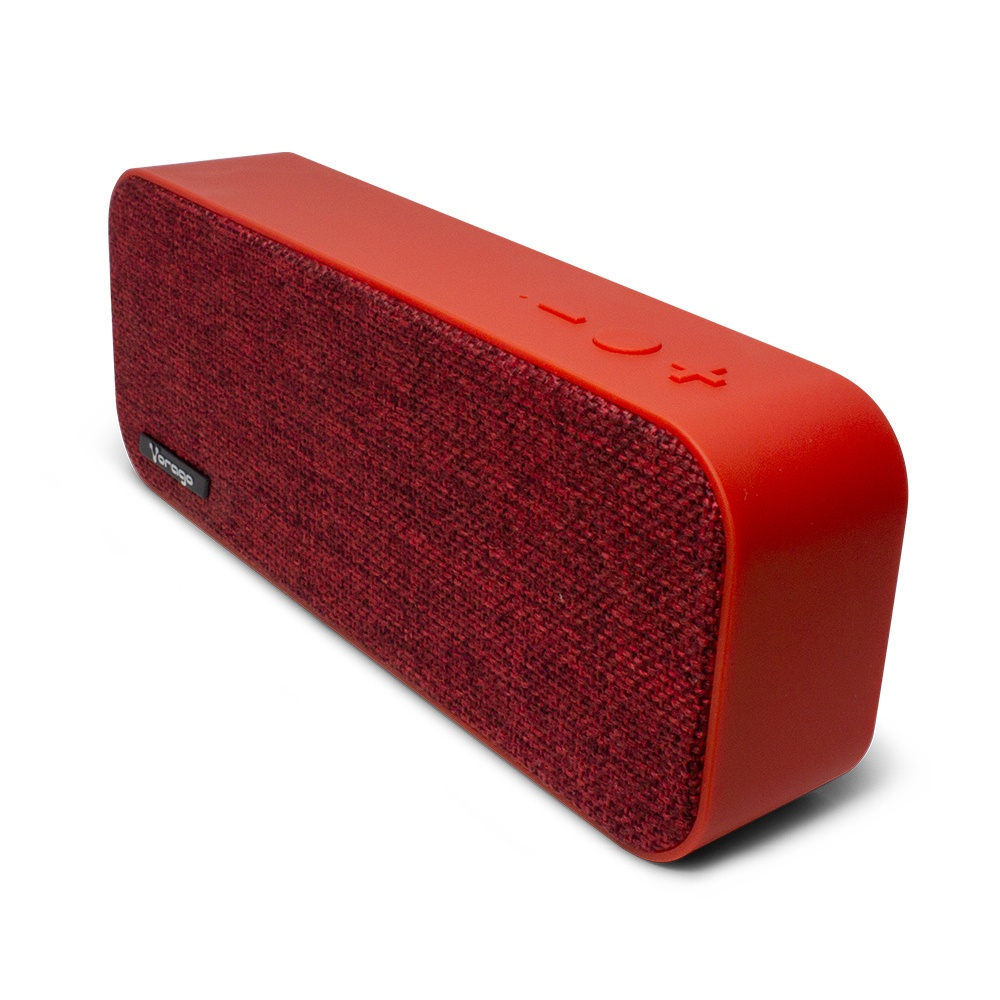 Bocina Portátil BSP-150, Bluetooth, Alámbrico/Inalámbrico, 2.0 Canales, 6W RMS, USB / Micro SD, Color Rojo, VORAGO BSP-150-RD