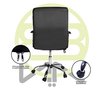 Silla de Oficina, Negra, Giratoria, Base de Metal, CHASER CH-CLIO