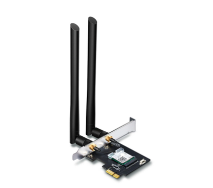 Tarjeta PCIe, Red Inalámbrica (WiFi) + Bluetooth, Doble Banda (2.4GHz y 5GHz), 2 Antenas, TP-LINK ARCHER T5E