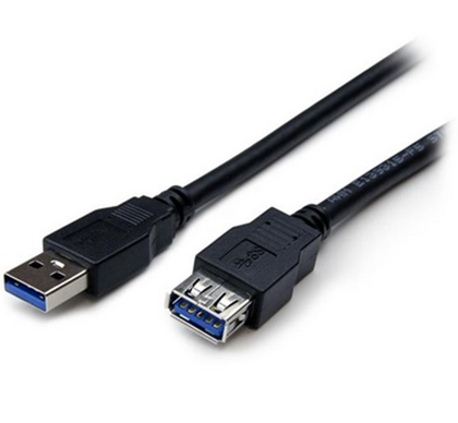 Cable Extensión USB - USB (M-H), Longitud 1.8 Metros, Color Negro, STARTECH USB3SEXT6BK