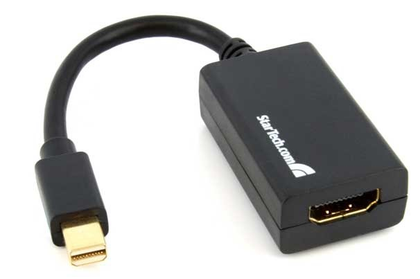 Adaptador de Video Mini DisplayPort - HDMI (M-H), Color Negro, STARTECH MDP2HDMI