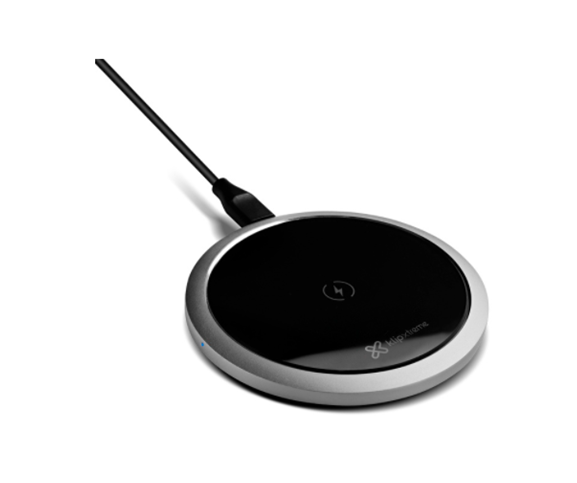 Cargador para Smartphones, Inalámbrico, Modelo HALO, 1x Micro-USB  Color Negro/Plata, KLIP EXTREME KMA-850