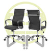 Silla de Oficina Ejecutiva, Giratoria, Respaldo Alto (65 cm), Base Metálica, Max. 85 Kg, Color Negro, CHASER CH-KENABLACK