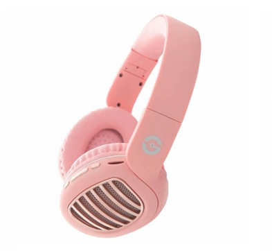 Audífonos C/ Micrófono GETTTECH Modelo JOY, Conexión Inalámbrica (Bluetooth), Color Rosa, QIAN 981-GDJ-33201P