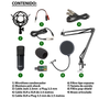 Kit de Micrófono, Condensador, Tarjeta de Audio (USB), Brazo Antipop, SCHALTER S-MICSET10