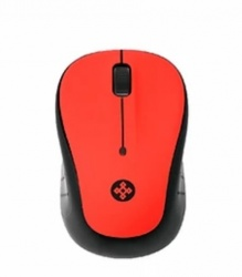 Ratón (Mouse) Óptico, Inalámbrico (USB), Hasta 1000 DPI, Color Rojo, NACEB NA-0117R