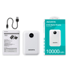 Power Bank (Cargador Portátil), 1 x USB (H) 1x USB-C (H), Capacidad: 10,000 mAh, Color Blanco, ADATA PC10022-12WH