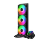 Sistema de Enfriamiento Líquido para CPU, MasterLiquid 360 Core II ARGB, 360mm, 3 x 120mm, 650-1750RPM, Color Negro, COOLER MASTER MLW-D36M-A18PA-R1