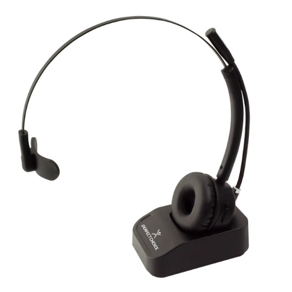 Audífono Tipo Diadema con Micrófono Mono, Inalámbrica, Bluetooth, con Base de Carga, Cancelación de Ruido, Color Negro, PERFECT CHOICE PC-116974