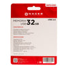Memoria Flash USB 2.0, Capacidad 32GB, Carcasa Metálica, NACEB SNTU-032