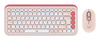 Teclado y Ratón (Mouse) Modelo POP Icon Combo, Español, Inalámbricos (Bluetooth), Color Rosa, LOGITECH 920-013053