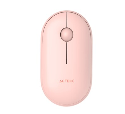 Ratón (Mouse) Óptico, Optimize Edge MI460, Inalambrico (USB), Hasta 1600 DPI, Color Rosa, ACTECK AC-934107