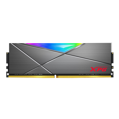 Memoria RAM U-DIMM XPG Spectrix D50 RGB Titanio, DDR4, PC4-28800 (3600MHz), 16GB, Non-ECC, CL18, XMP, Gris, ADATA AX4U360016G18I-ST50