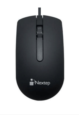 Ratón (Mouse) Alámbrico USB, Color Negro, 1000 dpi, NEXTEP NE-414
