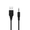 Bocinas 2.0, 5W RMS, Alámbricas (3.5 mm), USB, Color Negro/Plata, BROBOTIX 963913