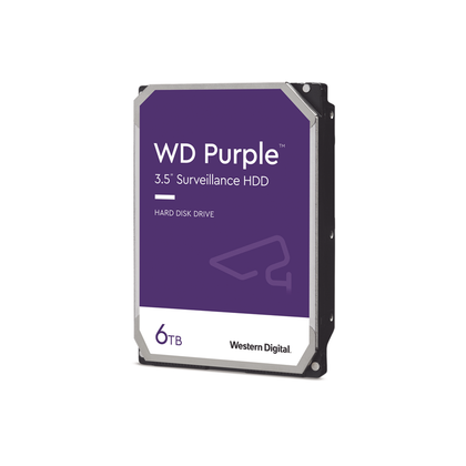 Disco Duro Interno WD Purple, Capacidad 6TB (6,000GB), F. F. 3.5
