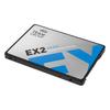 Unidad de Estado Sólido (SSD) EX2, Capacidad 2TB, F. F. 2.5", SATA Rev. 3.0 (6Gb/s), TEAMGROUP T253E2002T0C101