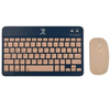 Teclado y Ratón (Mouse) Genova, Español, Compacto, Inalámbrico (Bluetooth), 2 en 1, Color Azul, PERFECT CHOICE PC-201274