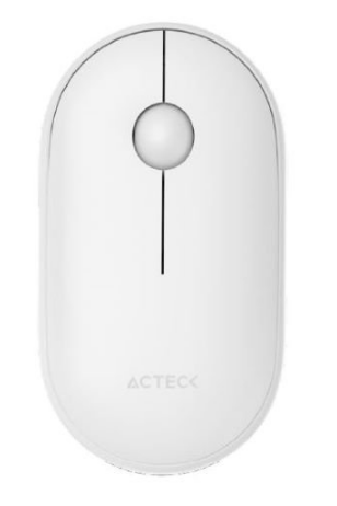 Ratón (Mouse) Óptico, Optimize Edge MI460, Inalambrico (USB), Hasta 1600 DPI, Color Blanco, ACTECK AC-934114