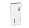 Batería Portátil recargable ADATA AP12500D Power Bank de 12,500 mAh, 2 xUSB, Indicador LED, Color Blanco, AP12500D-DGT-5V-CWH