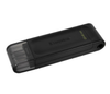Memoria Flash USB-C 3.2, DataTraveler 70, Capacidad 64GB, Color Negro, KINGSTON DT70/64GB