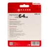 Memoria Flash USB 2.0, Capacidad 64GB, Carcasa Metálica, NACEB SNTU-064