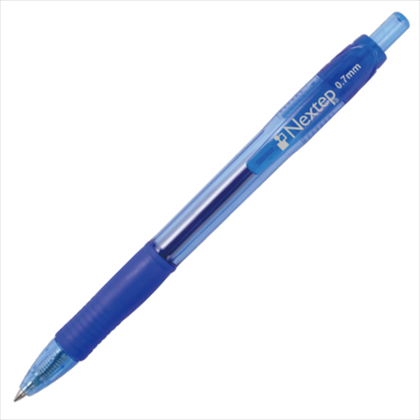 Bolígrafo de Gel, Retráctil, Mediano 0.7mm, Color Azul, 1 Pieza, NEXTEP NE-062A