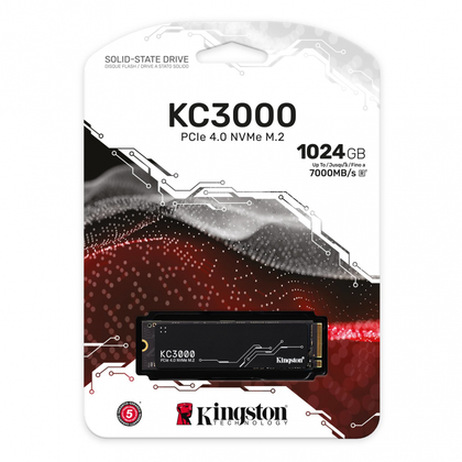 Unidad de Estado Sólido (SSD) KC3000, 1TB, M.2 NVMe PCIe 4.0, KINGSTON SKC3000S/1024G