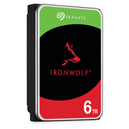 Disco Duro para NAS IronWolf, 3.5'', de 1 a 8 Bahías, 6TB, SATA III, 6 Gbit/s, 5400RPM, 256MB Cache, SEAGATE ST6000VN006